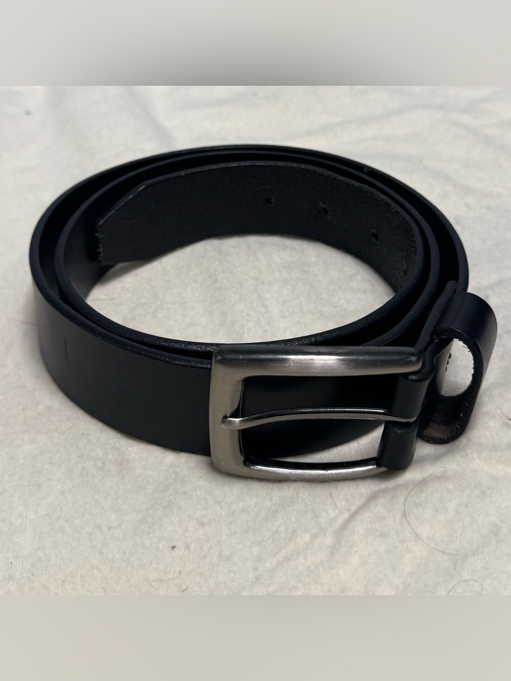 Honest by Brighton Black Leather Belt 36 with Solid Brass Buckle 61503 USA Made